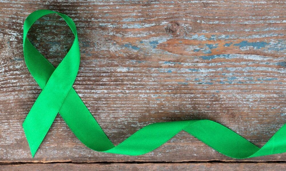 A ribbon for mental health awareness month